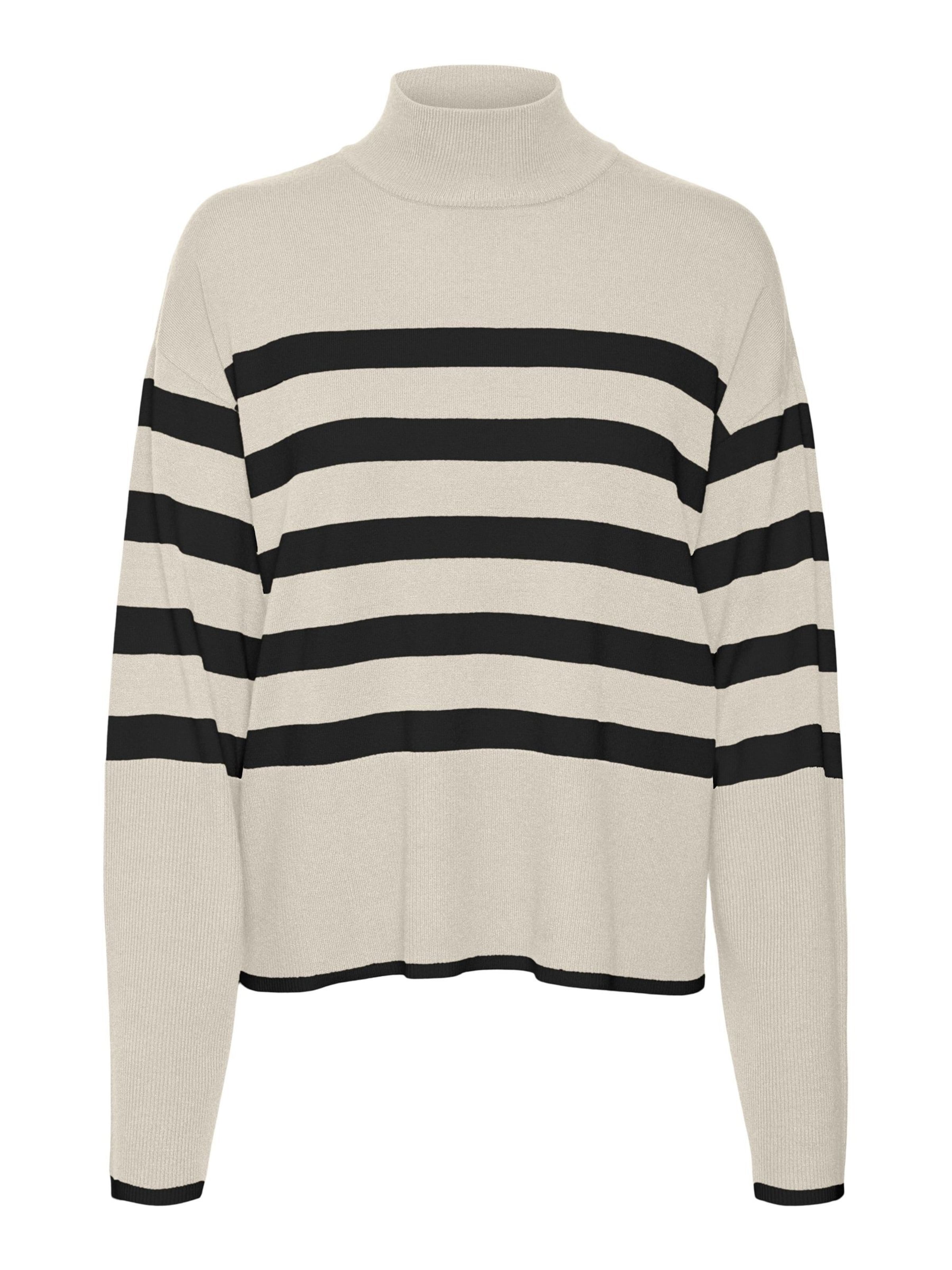 Pull-over 'Happiness' VERO MODA en beige : devant