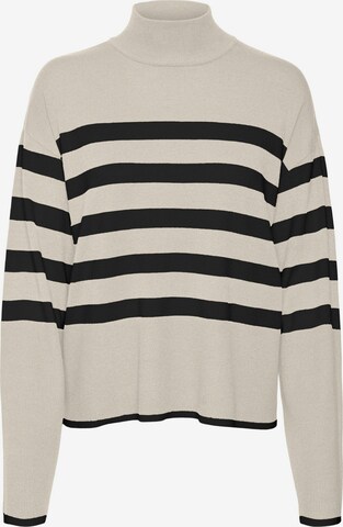 VERO MODA Sweater 'Happiness' in Beige: front