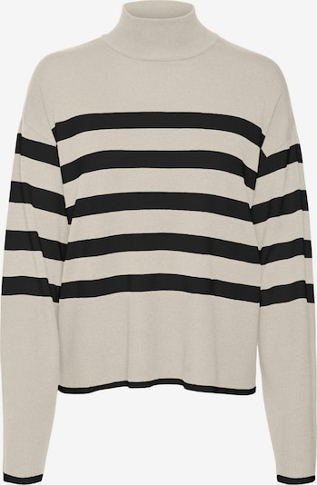 VERO MODA Sweater 'Happiness' in XS in Beige / Night blue, Item view