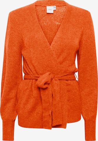 ICHI Strickjacke 'Kamara' in Orange: predná strana