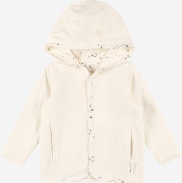 Noppies Zip-Up Hoodie 'Bonny' in White: front