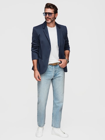 Ombre Regular fit Colbert 'M168' in Blauw