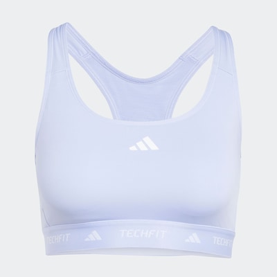ADIDAS PERFORMANCE Спортен сутиен в светлолилаво / бяло, Преглед на продукта