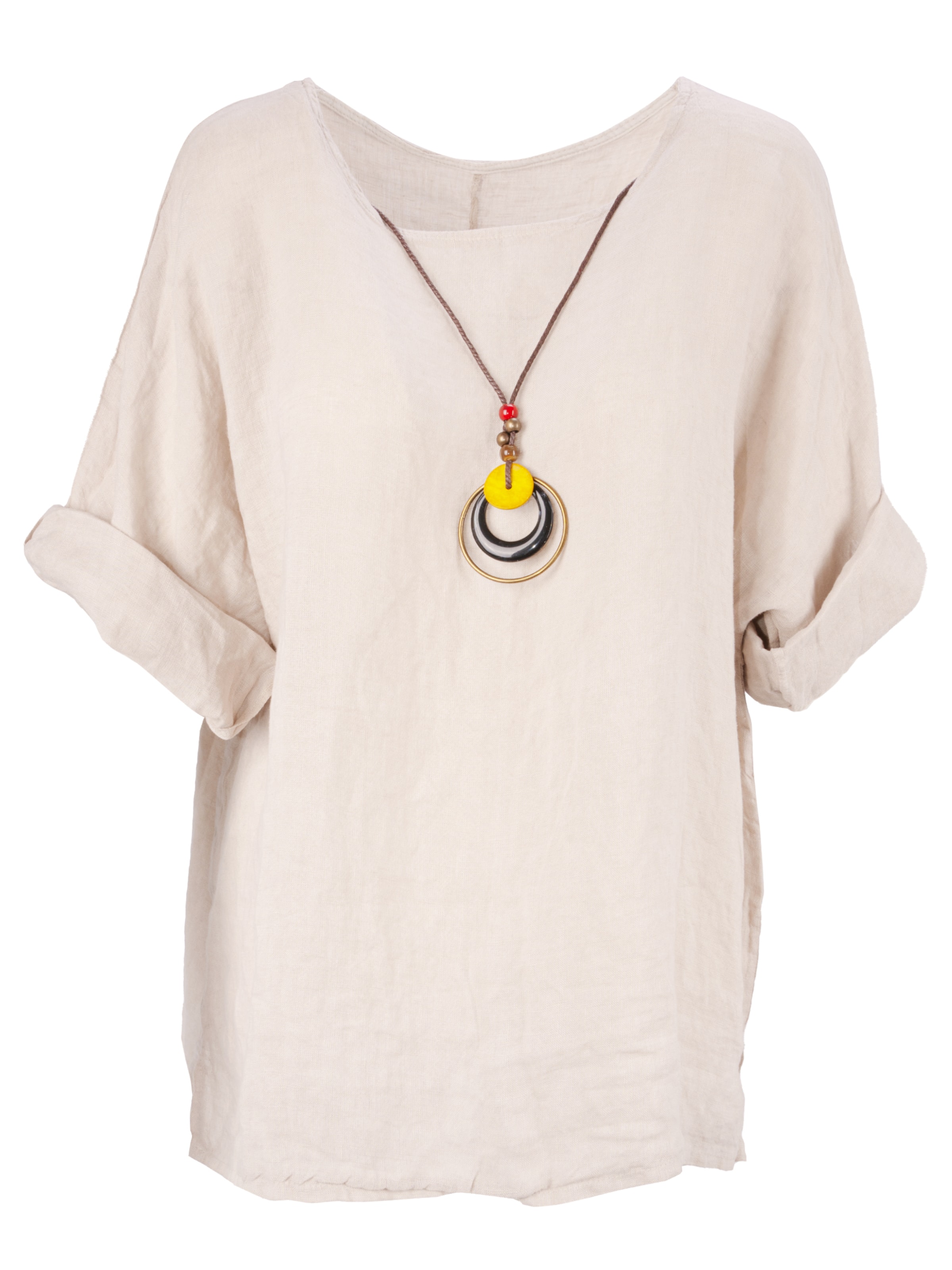 Seasons of April Bluse 'Lina' in Beige: Vorderseite