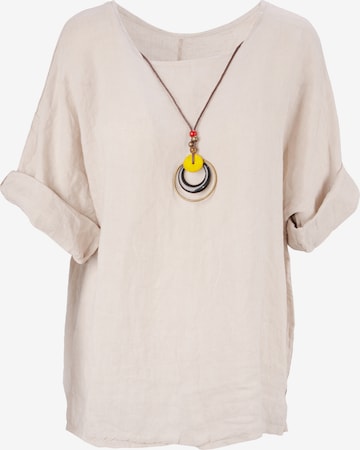 Chemisier 'Lina' Seasons of April en beige : devant