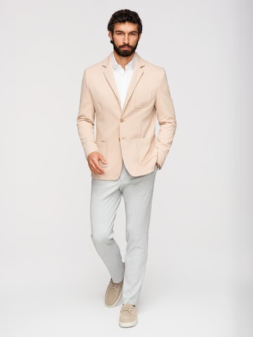 Coupe slim Veste de costume Ombre en beige
