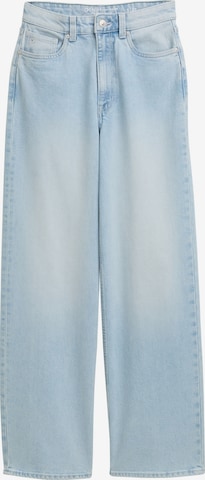 zils TOM TAILOR DENIM Platas staras Džinsi 'LINOU': no priekšpuses