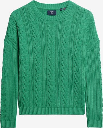 Pull-over Superdry en vert : devant