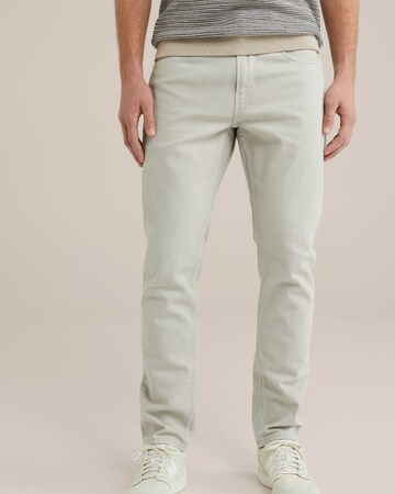WE Fashion - Slimfit Vaquero en beige: frente