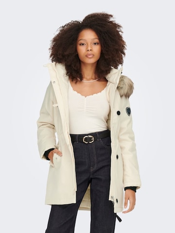 ONLY - Parka de inverno 'Iris' em bege: frente