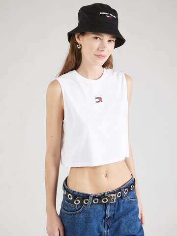 Tommy Jeans Top in White: front