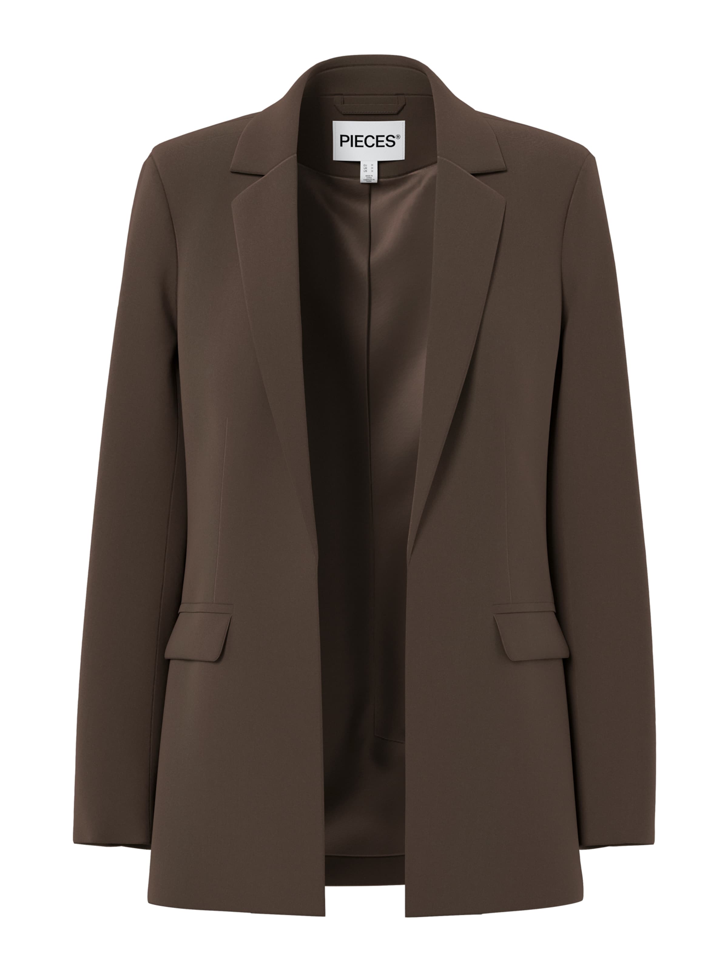 Blazer 'PCBossy' di PIECES in marrone: frontale