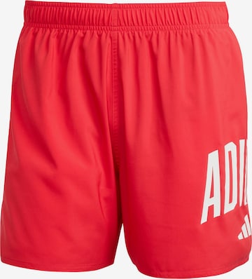raudona ADIDAS SPORTSWEAR Maudymosi šortai 'Logo 5-Inch': priekis