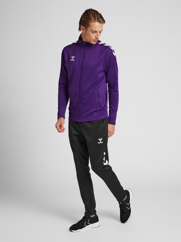 Hummel Sports sweat jacket in Purple