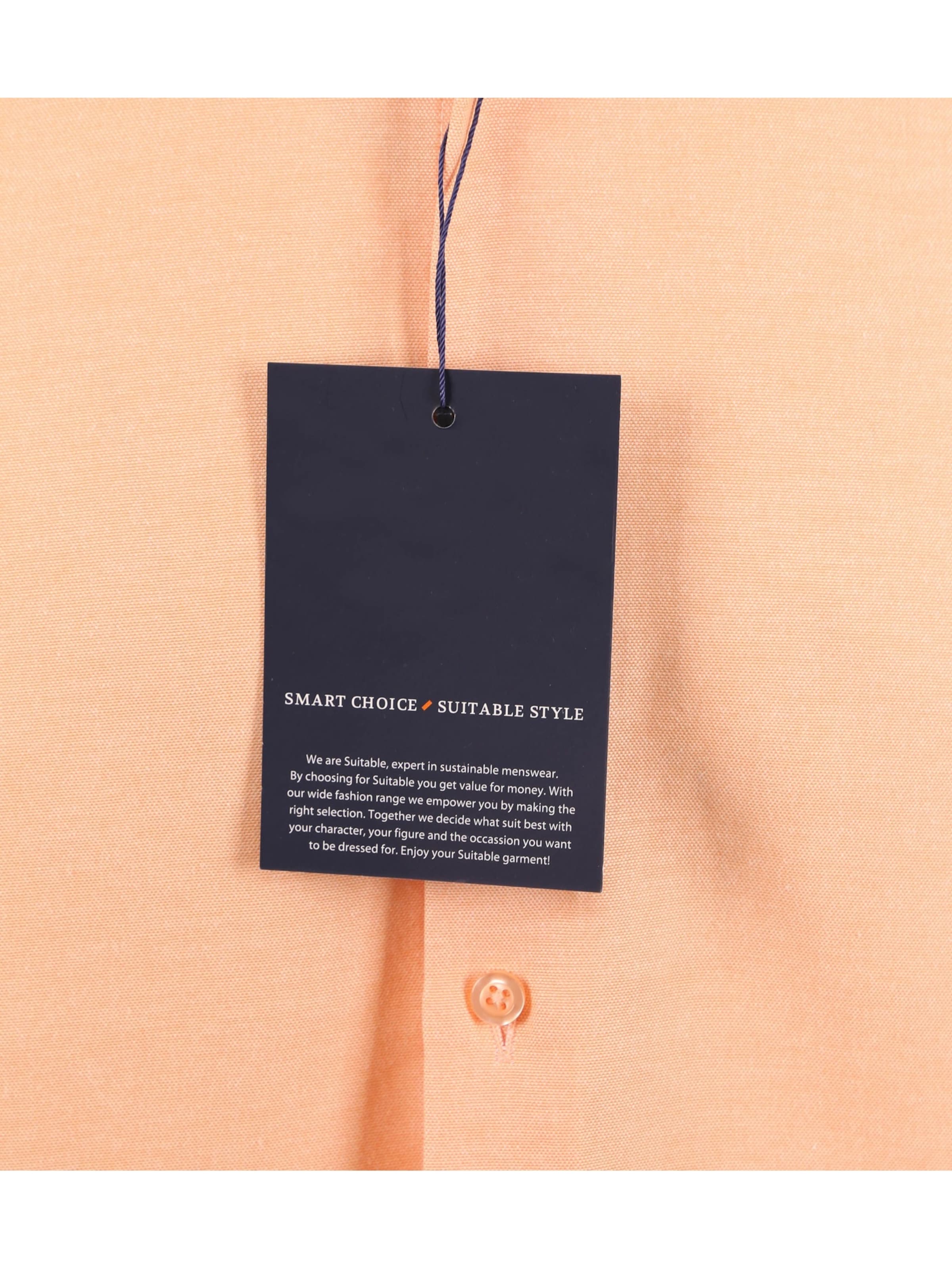 Suitable Regular fit Button Up Shirt in Orange