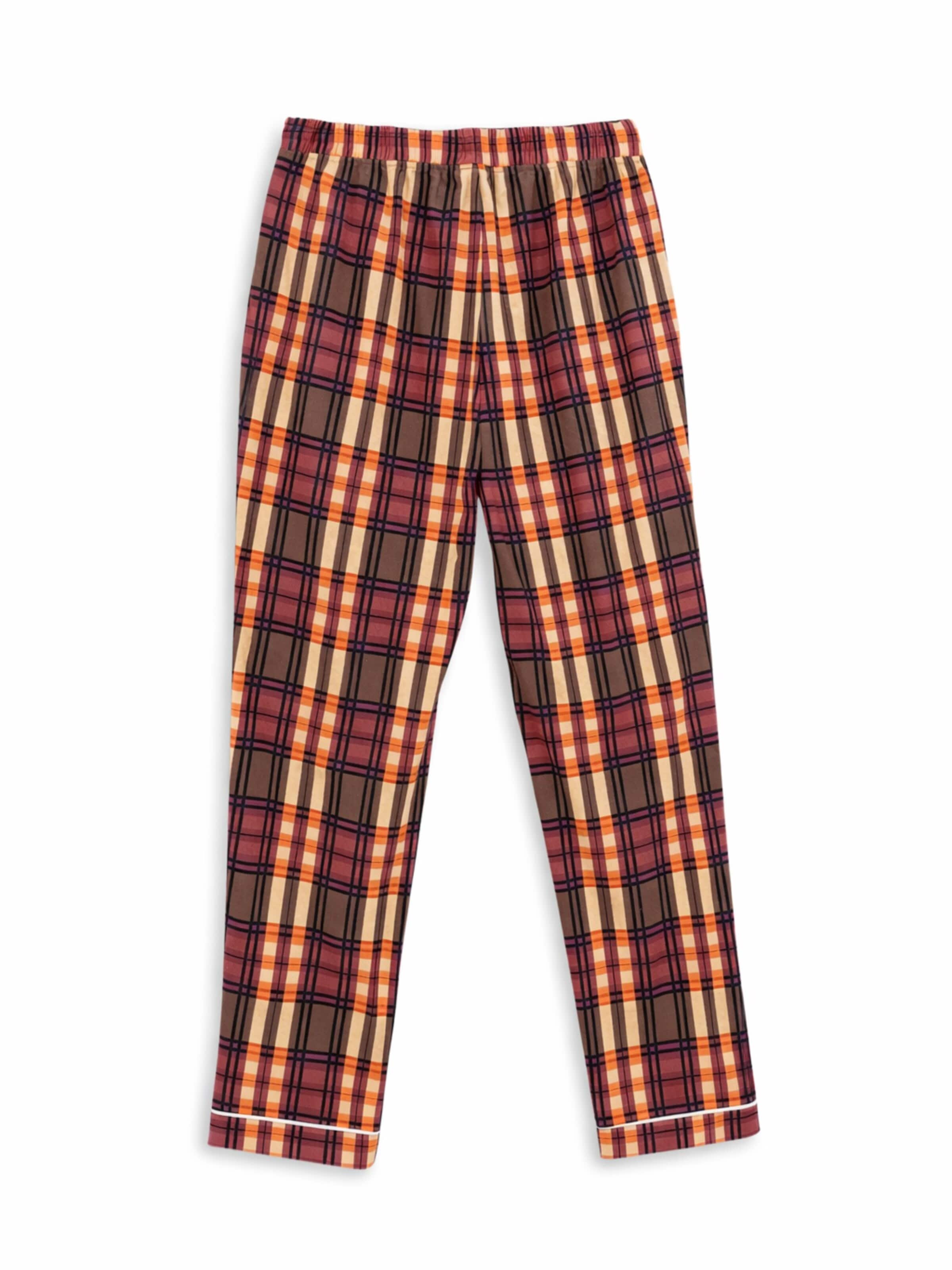 Pantaloncini da pigiama di LEAFLETIC in marrone: frontale