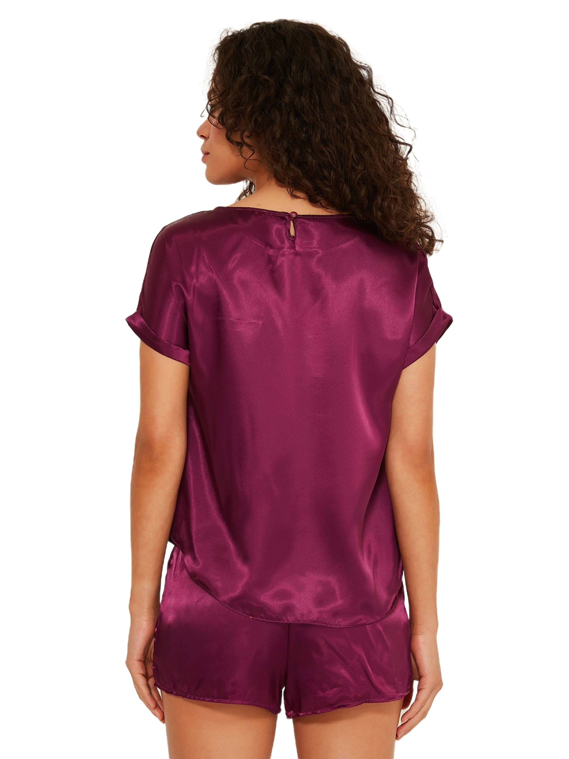 C&City Korte pyjama in Lila