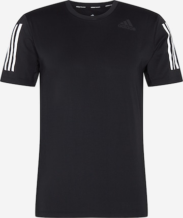 ADIDAS SPORTSWEAR Skinny Performance Shirt in Black: front