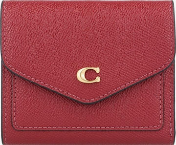 COACH Wallet in Red: front