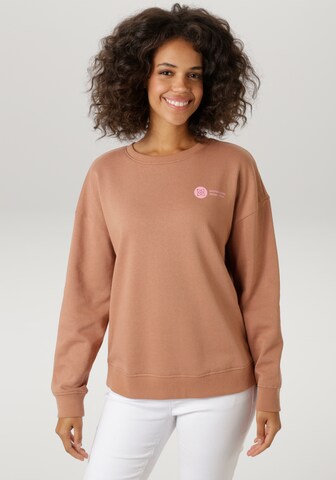 Aniston CASUAL Sweatshirt in Brown