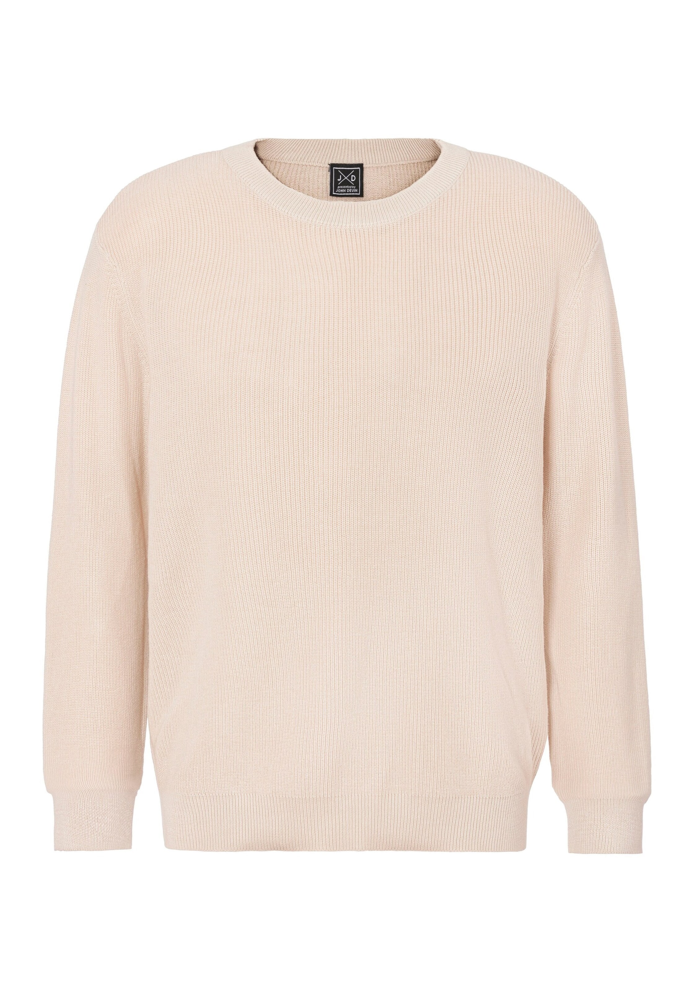 JOHN DEVIN Pullover in Beige: Vorderseite