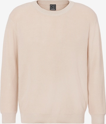 JOHN DEVIN Sweater in Beige: front