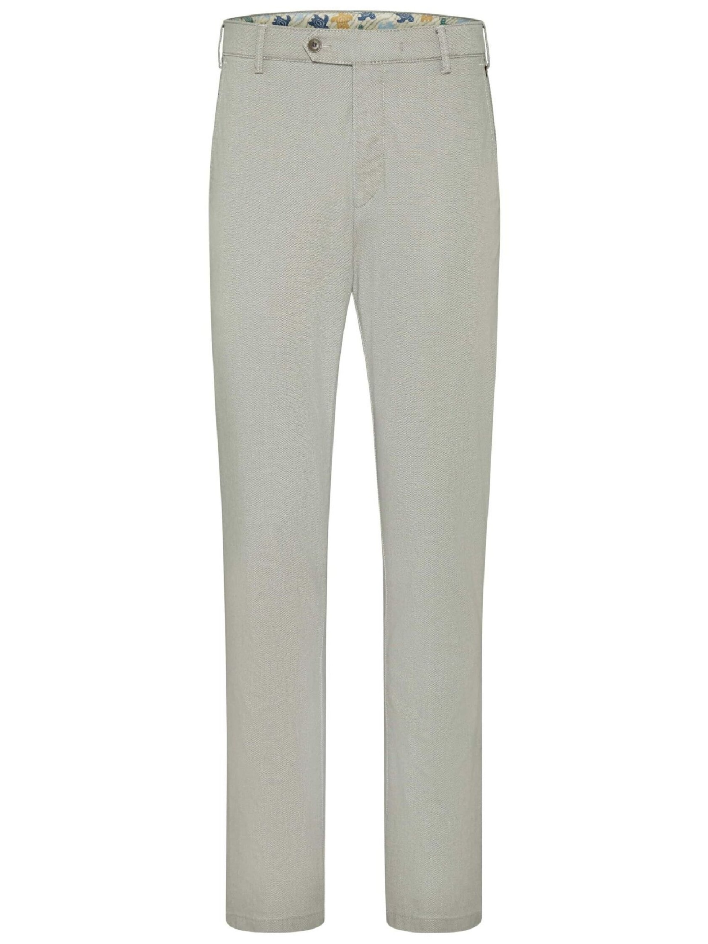 MEYER Slimfit Chino 'Bonn' in Grijs: voorkant