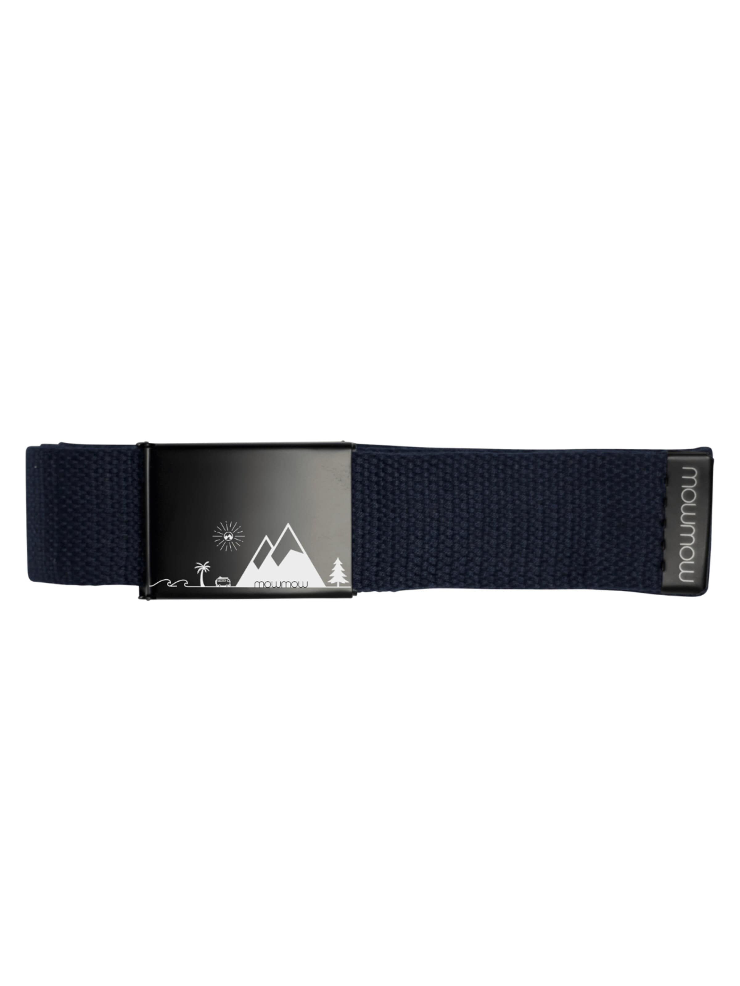 Cintura sportiva 'MowMow Belt - Canvas - Aluminum Buckle - 125 cm - Men - Women - Black' di Mowmow in blu