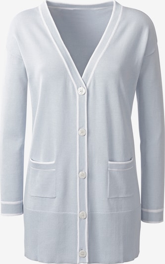 heine Cardigan en bleu clair / blanc, Vue avec produit