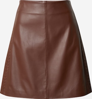 Weekend Max Mara Rok 'OCRA' in Bruin: voorkant