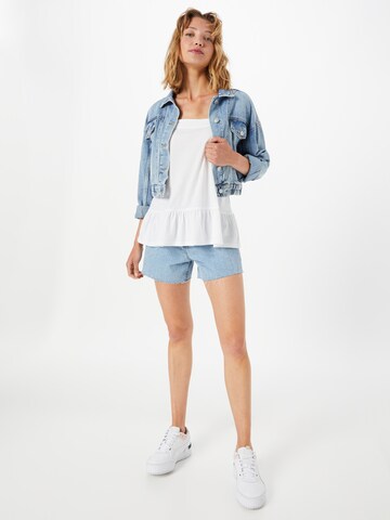 GAP Top 'PEPLUM' in Wit