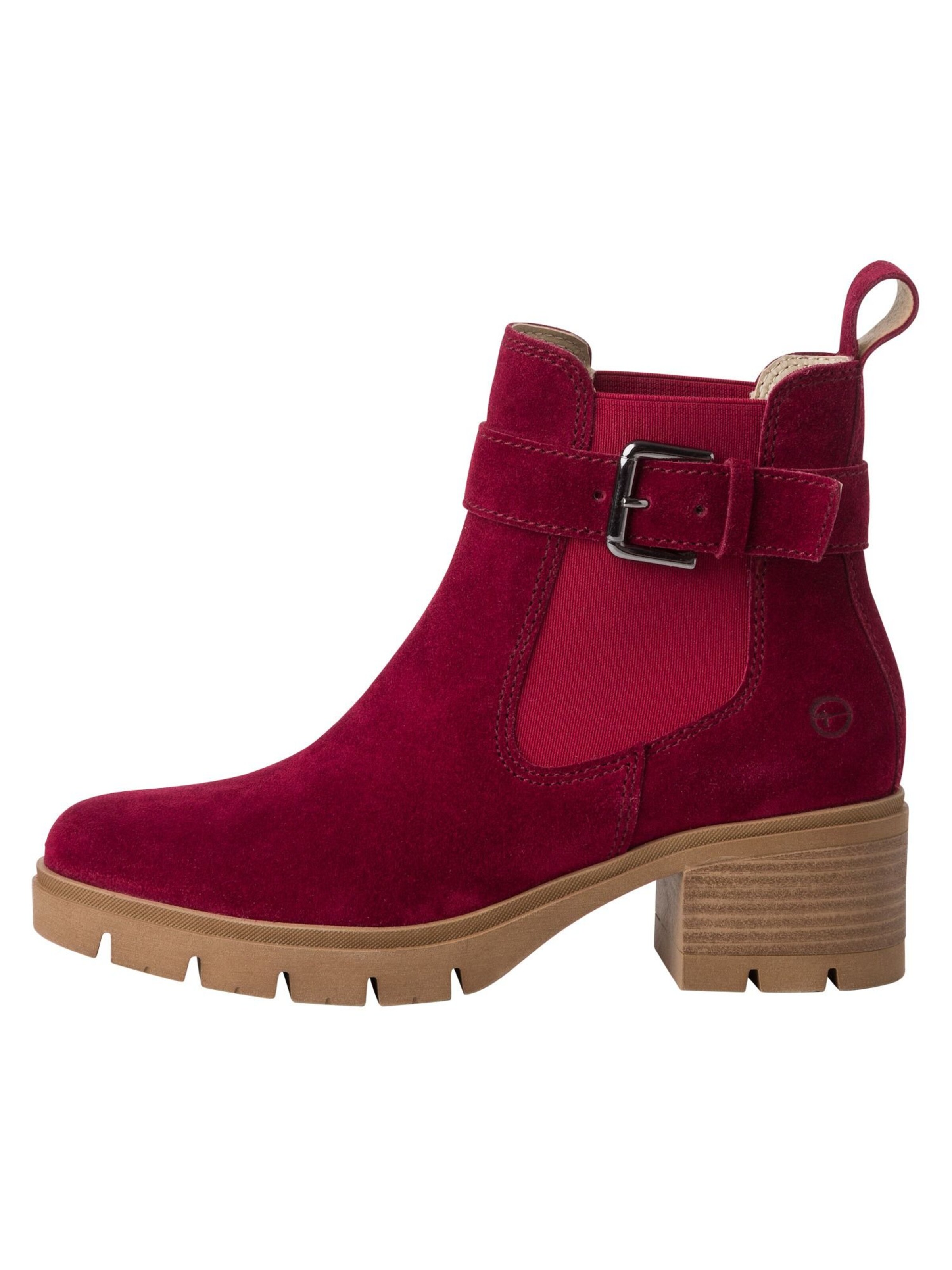 Tamaris Chelsea Boots in Rot