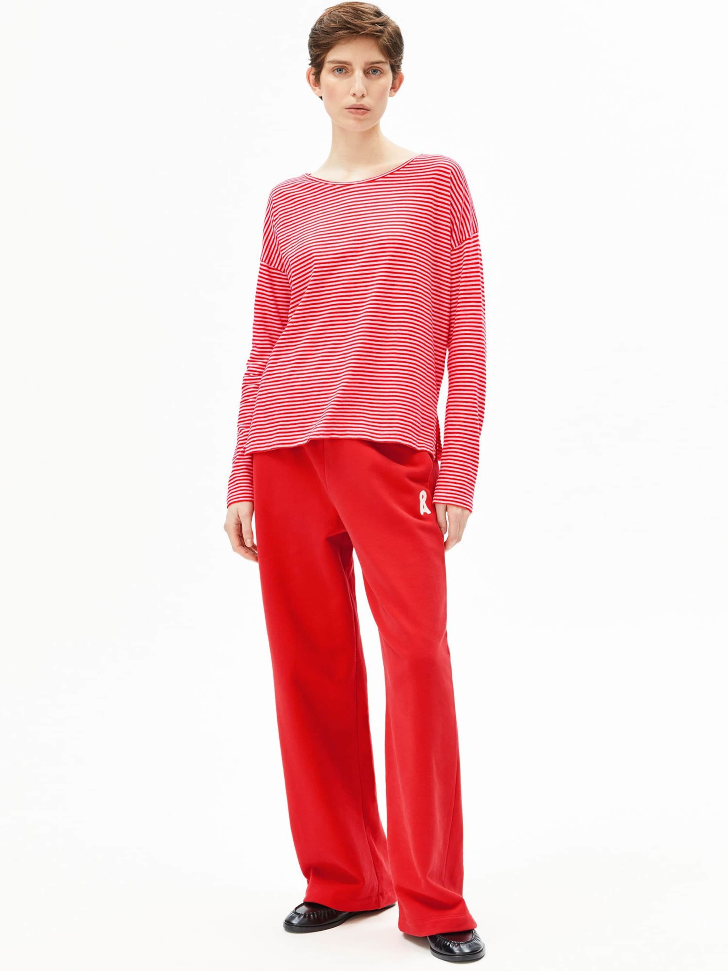 ARMEDANGELS Shirt in Rood: voorkant