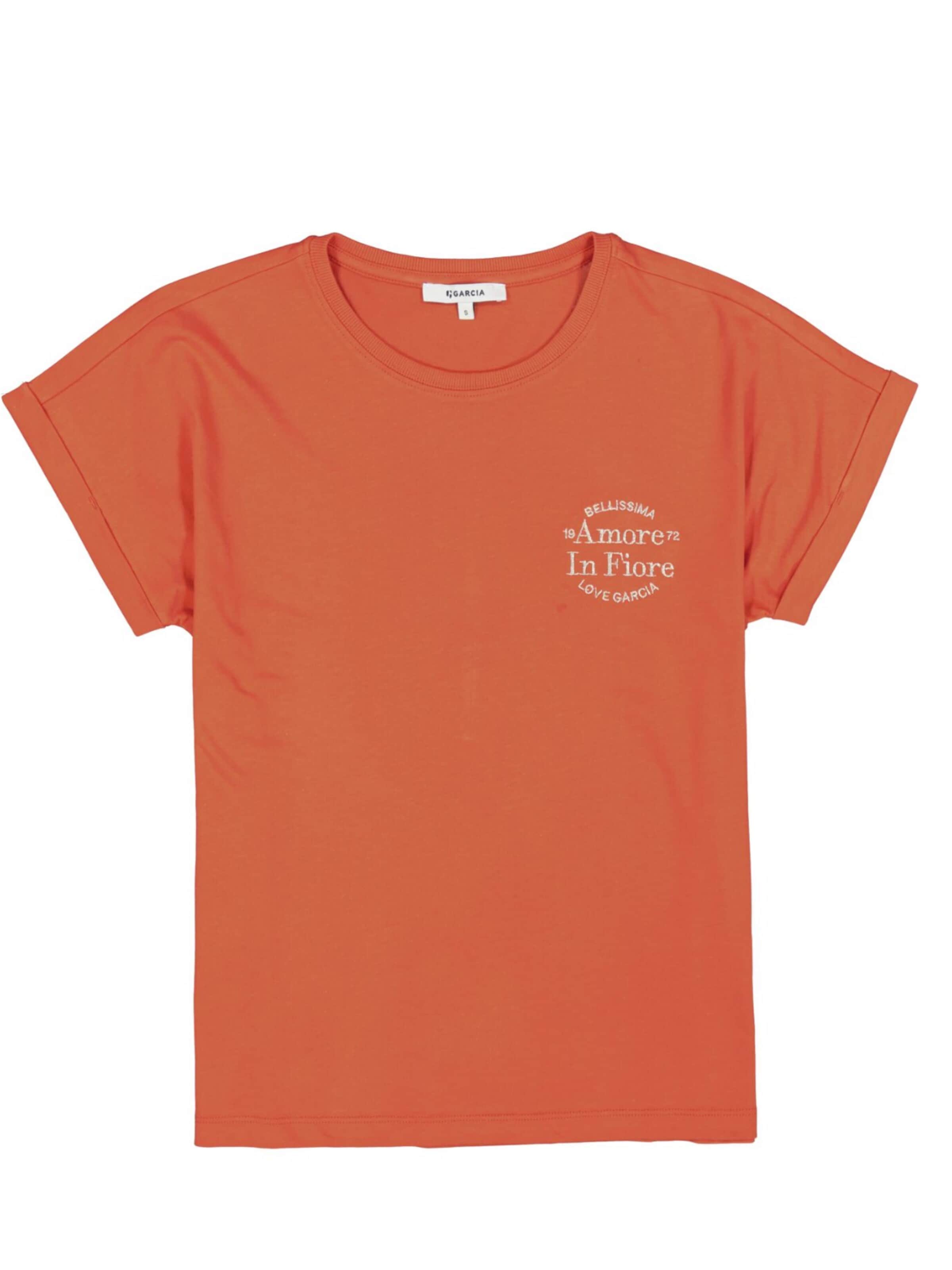 GARCIA Shirt 'Garcia - Dames t-shirt' in Orange: front