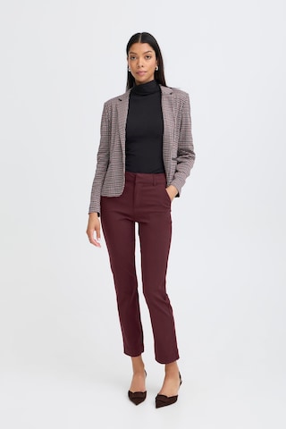 b.young - Slimfit Calças chino 'BYDixi' em vermelho