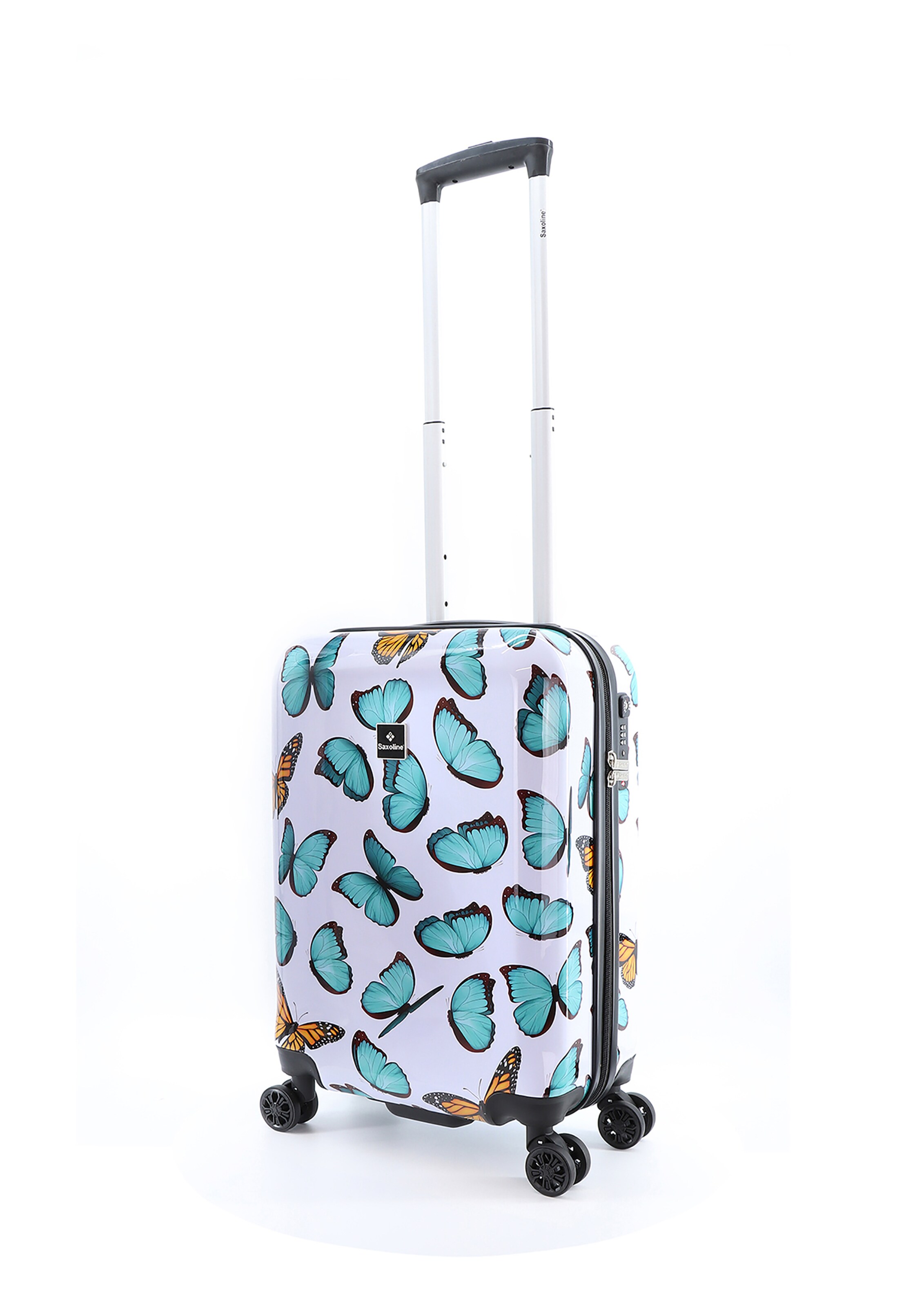 Saxoline Suitcase 'Springful' in White: front