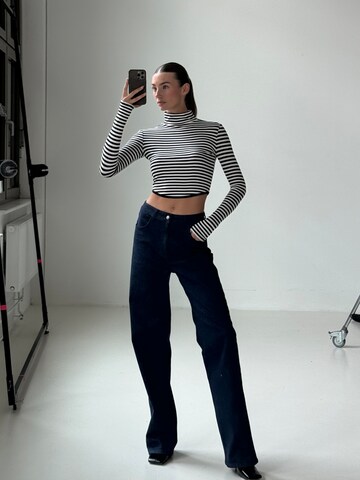 Wide Leg Jean RÆRE by Lorena Rae en bleu : devant