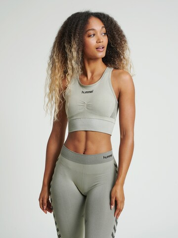 Hummel Bustier Sport bh in Grijs: voorkant