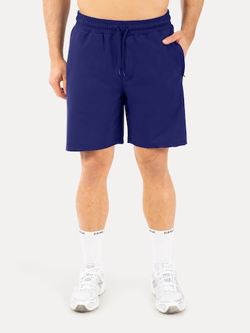 Smilodox Regular Sporthose in Blau: Vorderseite