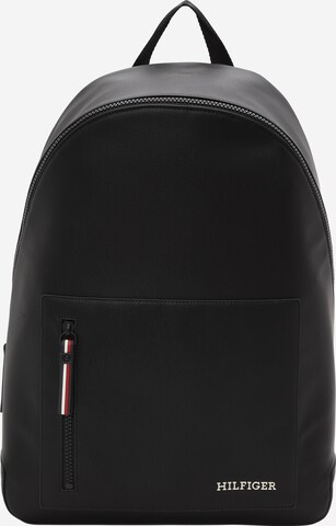 TOMMY HILFIGER Rucksack in Schwarz: predná strana