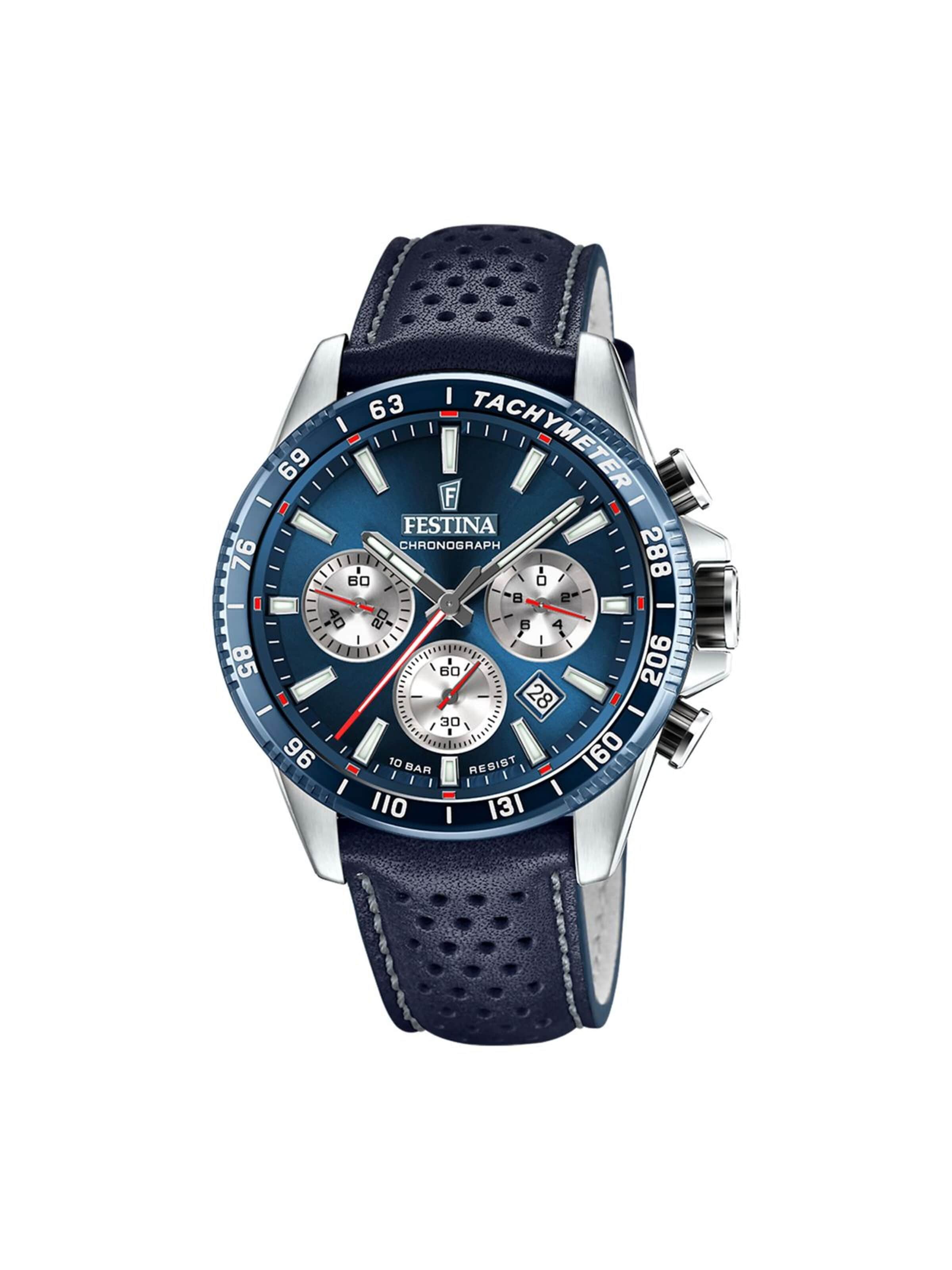 Montre à affichage analogique FESTINA en bleu : devant