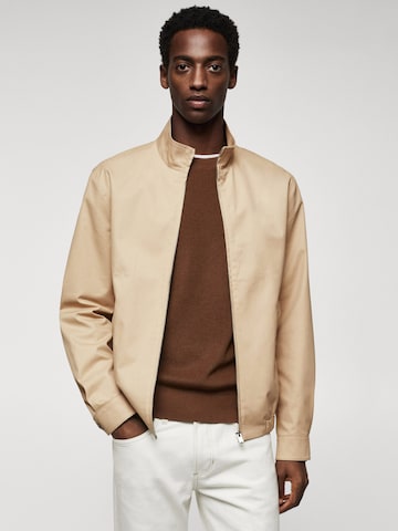 MANGO MAN Between-Season Jacket 'Talco' in Beige: front