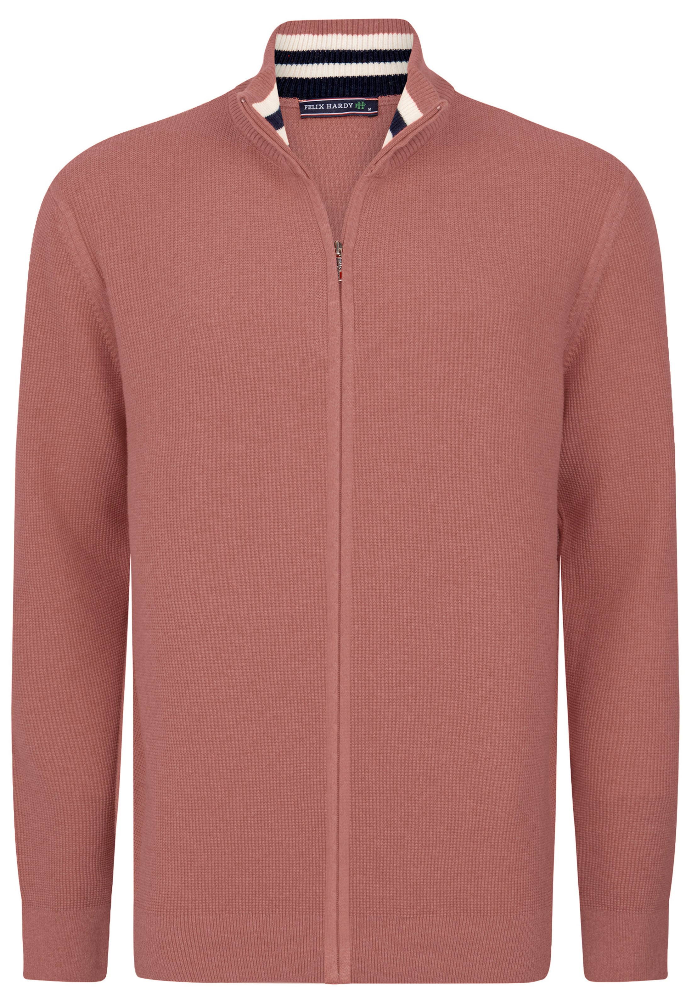 Felix Hardy Gebreid vest in Roze: voorkant