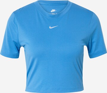 T-shirt 'Essential' Nike Sportswear en bleu : devant