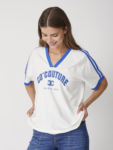 T-shirt 'Siara' co'couture en blanc : devant
