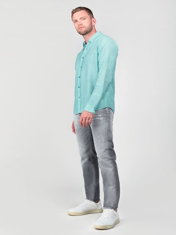 Coupe regular Chemise 'Rodes' Le Temps Des Cerises en bleu