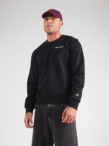 Champion Authentic Athletic Apparel Свитшот 'Crewneck Sweatshirt' в Черный: спереди
