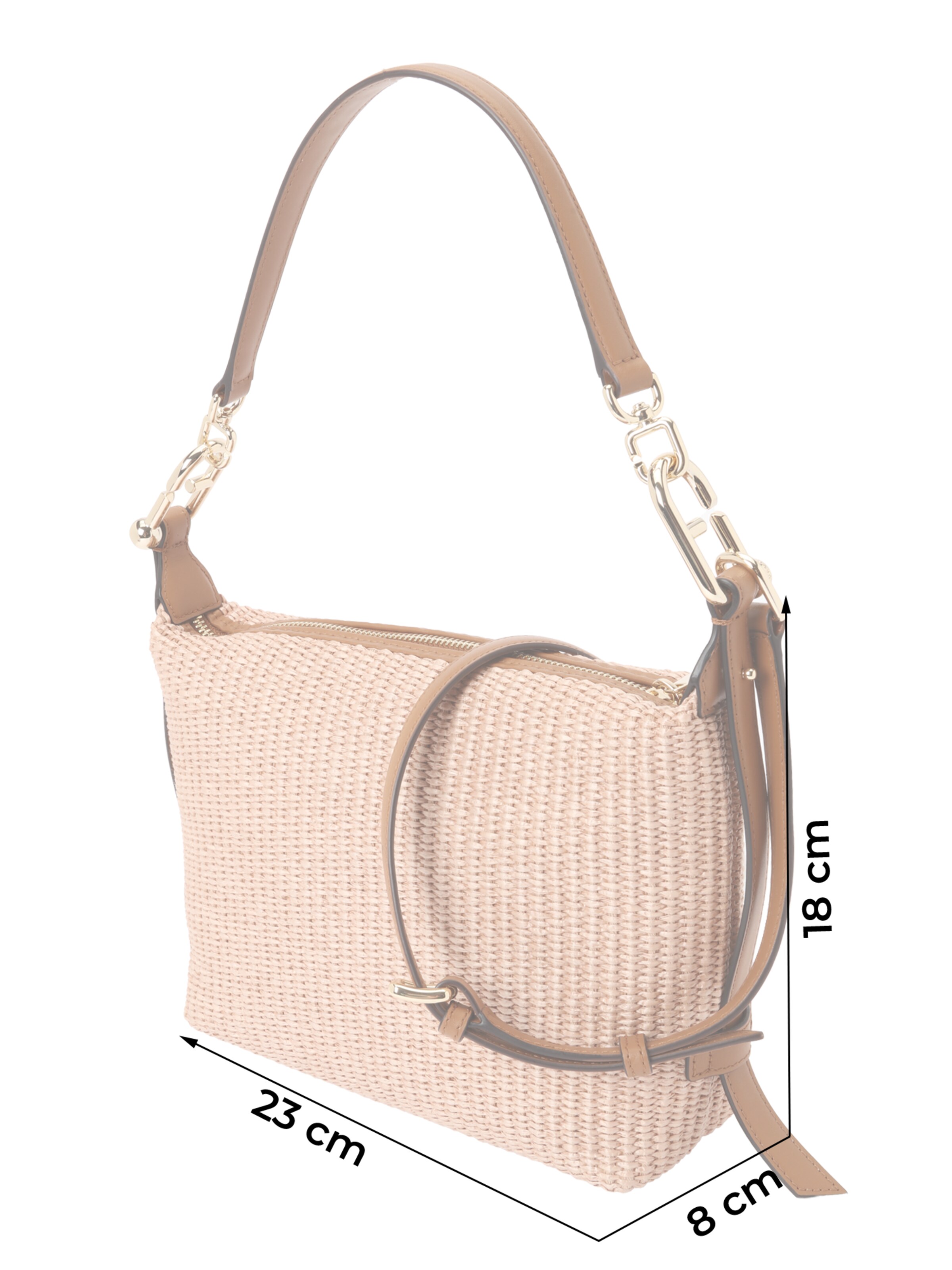 FURLA Schultertasche in Beige