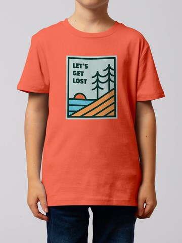 T-Shirt 'Let's Get Lost' watabout.kids en orange : devant