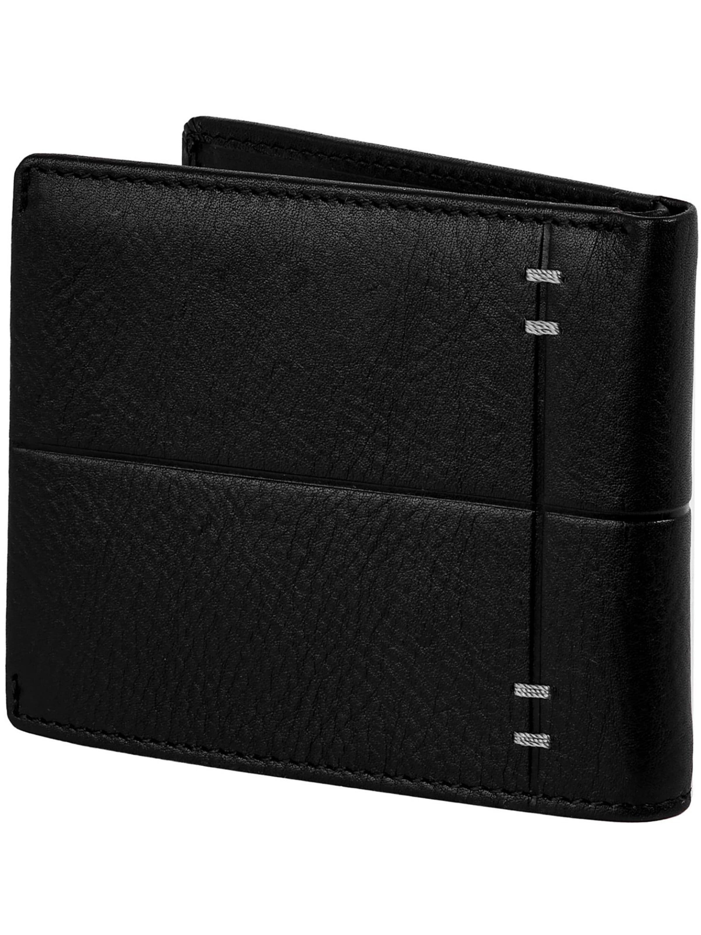 Portamonete 'Poetic Justice' di Time Resistance in nero: frontale